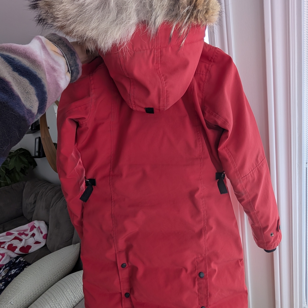 Canada Goose Red and Black Winter Jacket - Picture 2 of 8